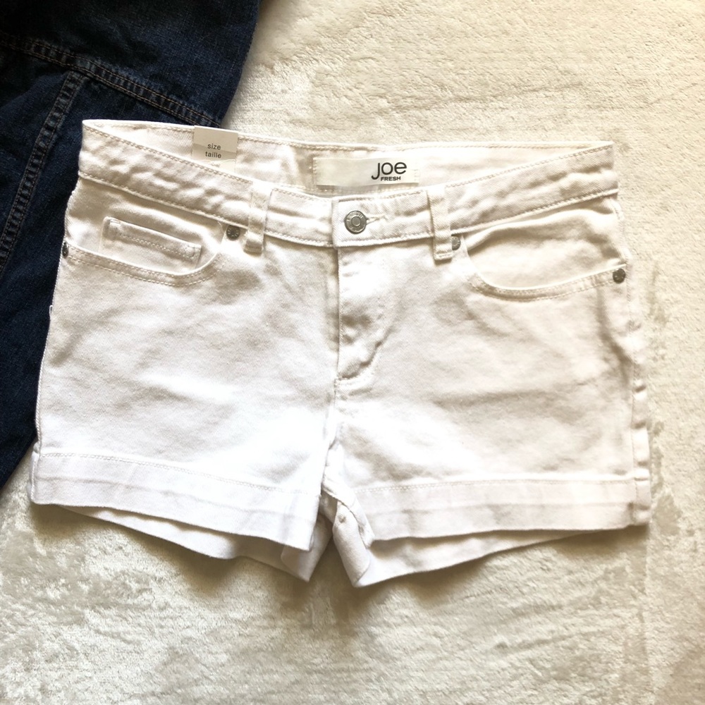 NWT Joe Fresh White Denim Shorts